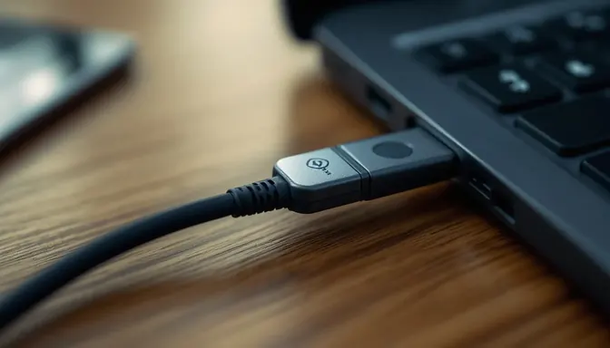 USB-устройство подключено к ноутбуку для работы с электронной подписью